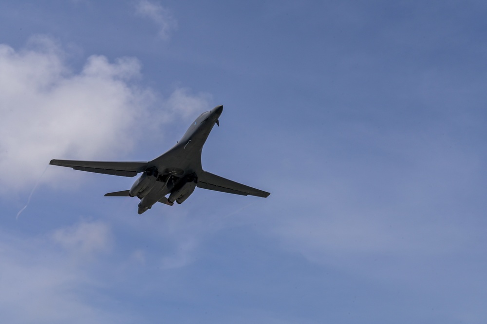 B-1B Lancers carry out Bomber Task Force mission