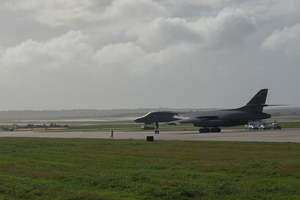 B-1B Lancers carry out Bomber Task Force mission