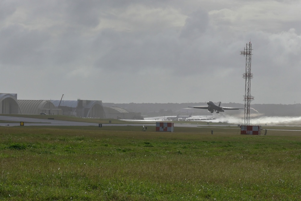 B-1B Lancers carry out Bomber Task Force mission