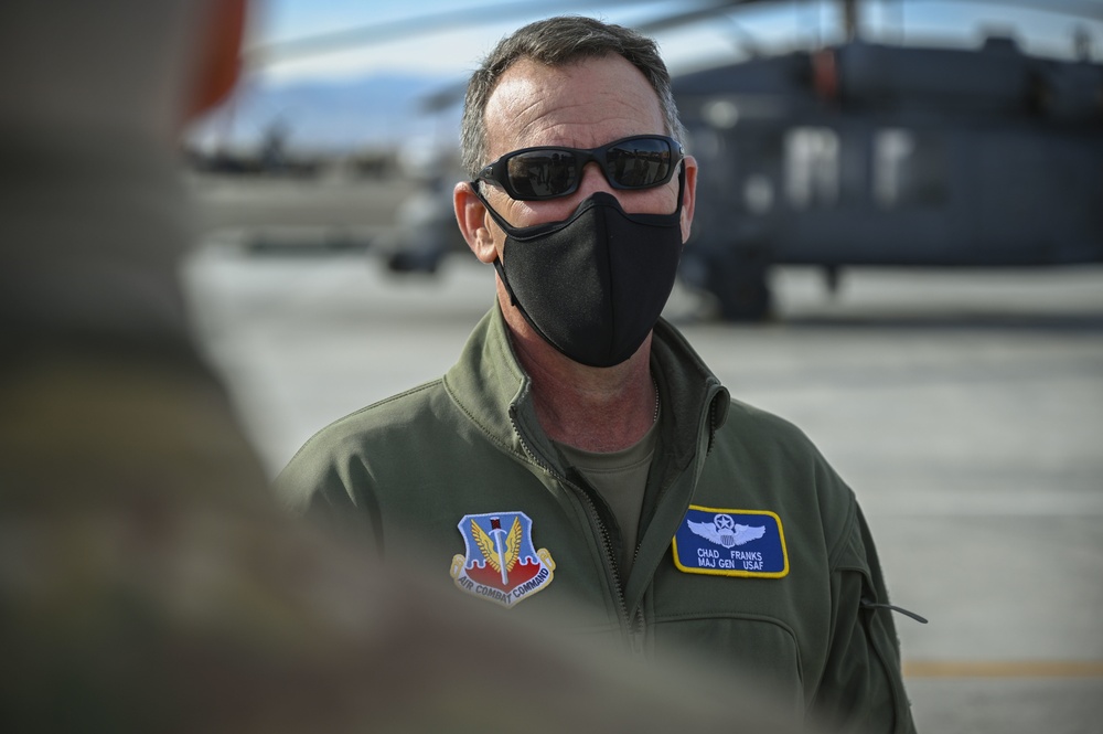 Maj. Gen. Chad P. Franks visits Nellis and Creech AFB