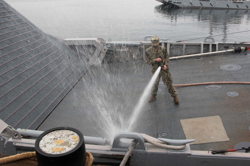 ACB-1 Sailors prepare for INSURV