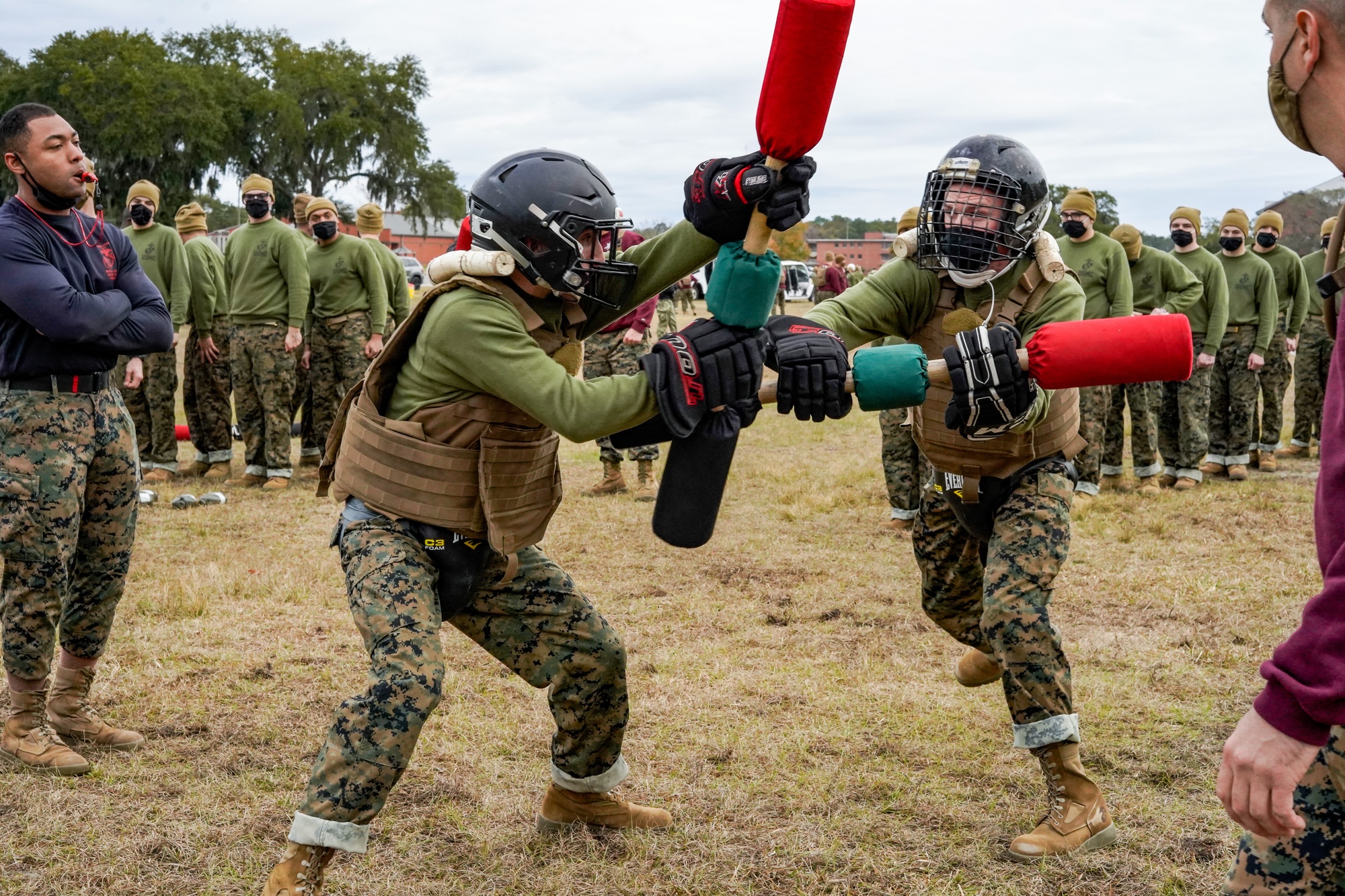 Pugil stick training