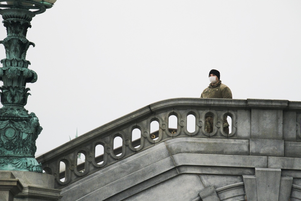 Virginia Soldiers, Airmen stand guard in nation's capital