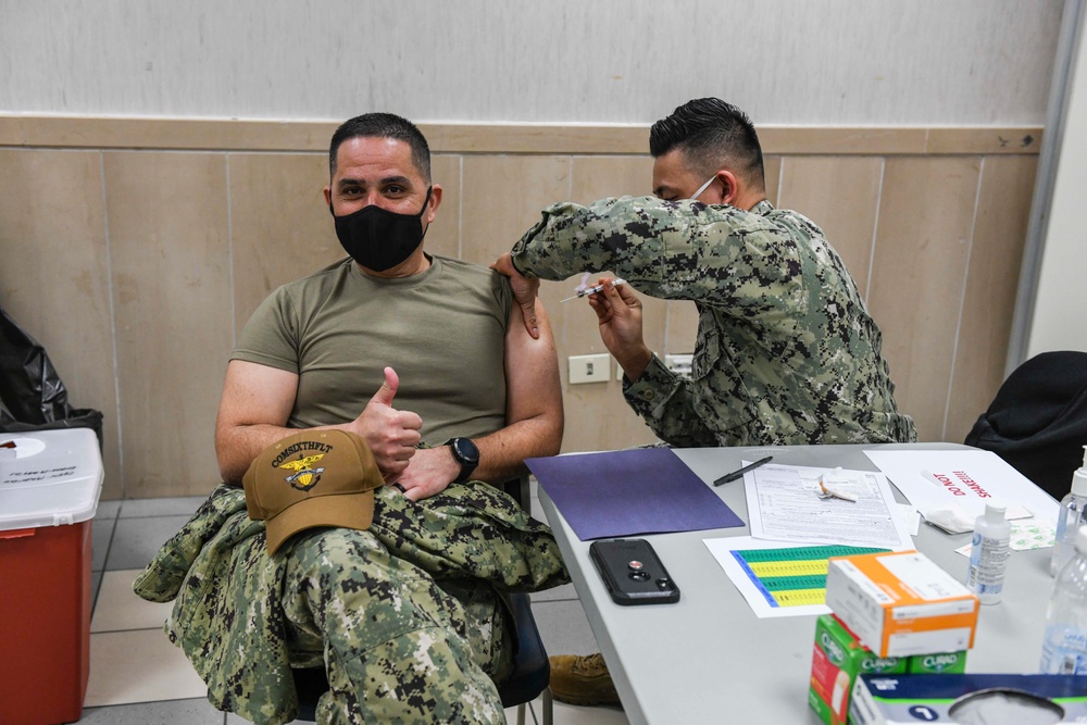 U.S. Naval Forces Europe and Africa receive COVID-19 vaccine