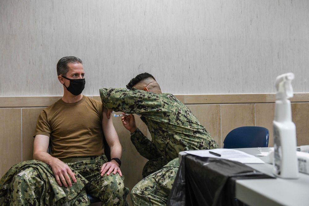 U.S. Naval Forces Europe and Africa receive COVID-19 vaccine