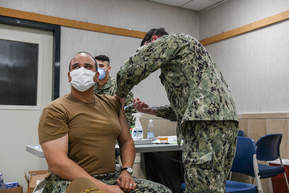 U.S. Naval Forces Europe and Africa receive COVID-19 vaccine
