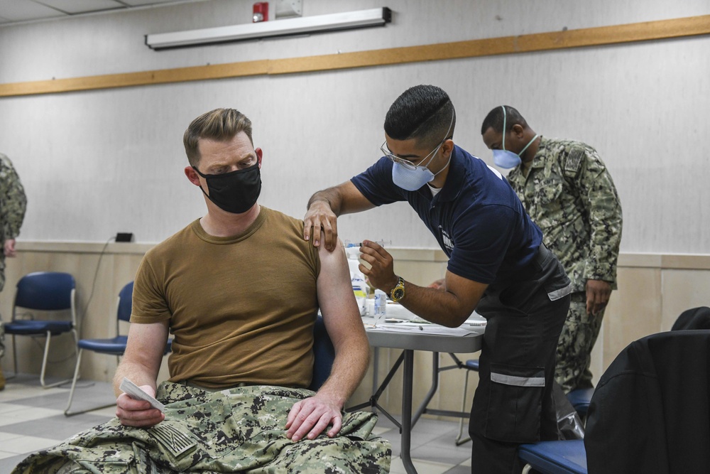 U.S. Naval Forces Europe and Africa receive COVID-19 vaccine