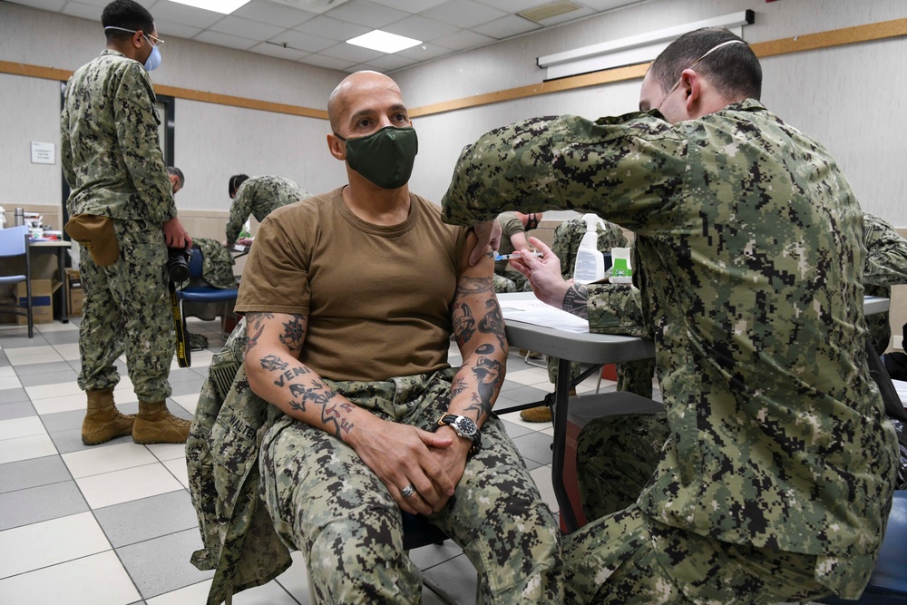 U.S. Naval Forces Europe and Africa receive COVID-19 vaccine