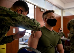 Pendleton leaders receive COVID-19 vaccine