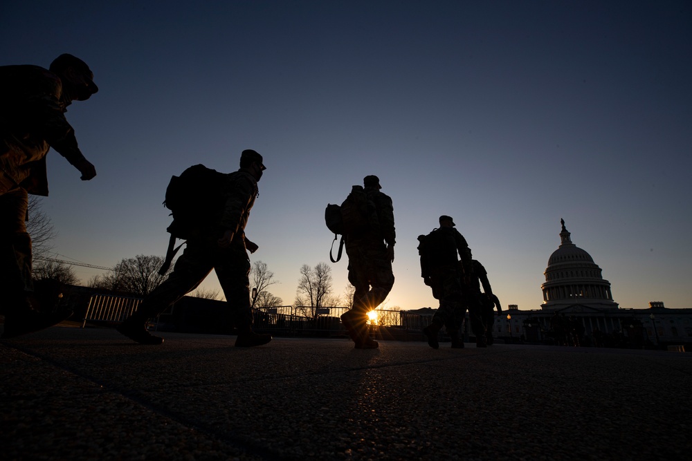 New Jersey National Guard Secures Area Around Capitol