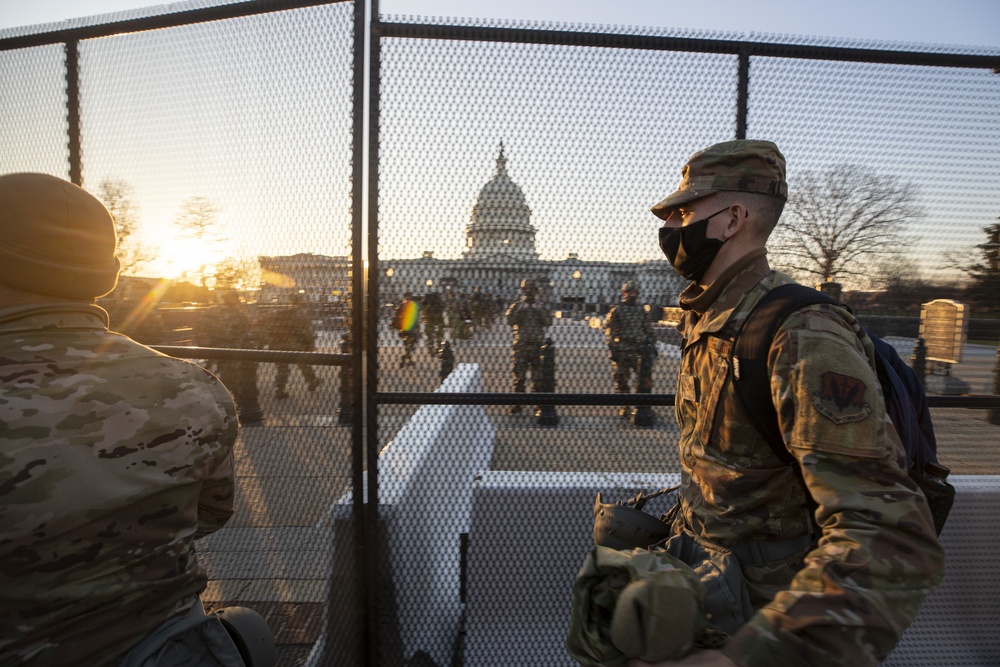 New Jersey National Guard Secures Area Around Capitol