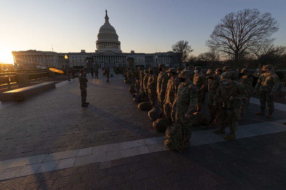 New Jersey National Guard Secures Area Around Capitol