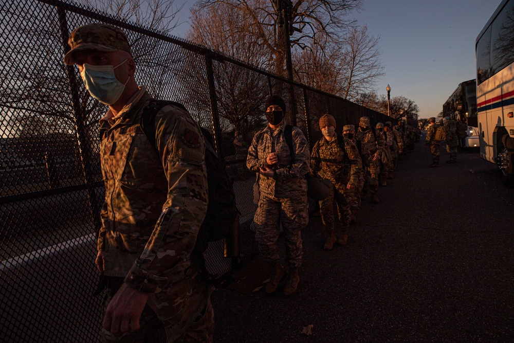 New Jersey National Guard Secures Area Around Capitol