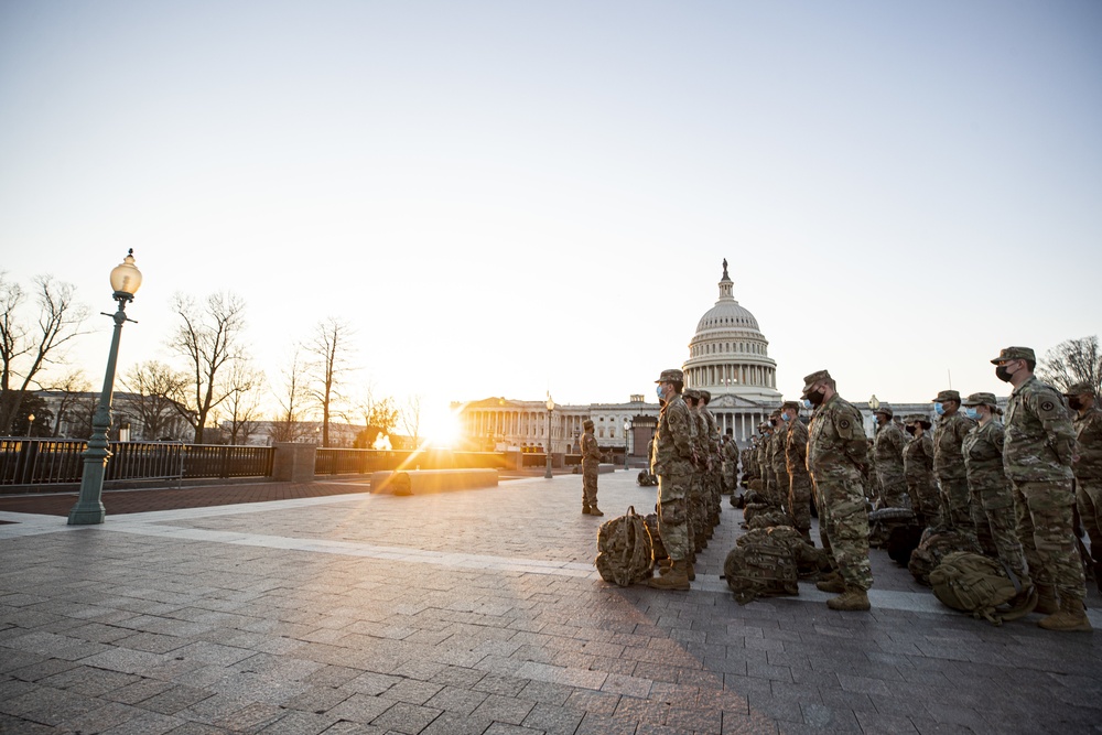 New Jersey National Guard Secures Area Around Capitol