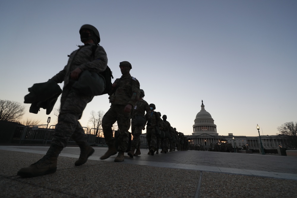 New Jersey National Guard Secures Area Around Capitol