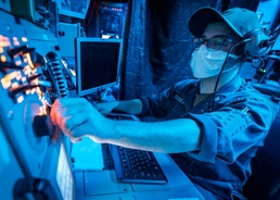 Operations Specialist 2nd Class Chance Coogle serves aboard John S. McCain