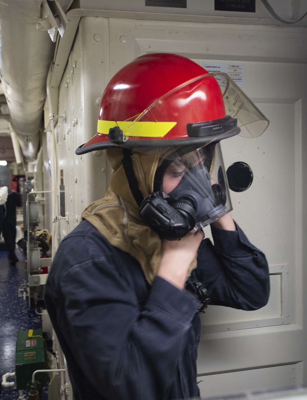 USS Ralph Johnson Conducts A General Quarters Drill