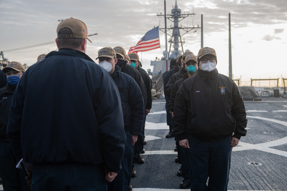 USS Mahan Gets Underway to Atlantic Ocean