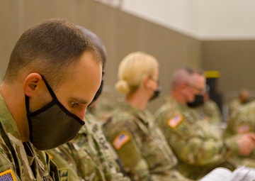 Deploying Florida Guardsmen receive COVID-19 vaccine