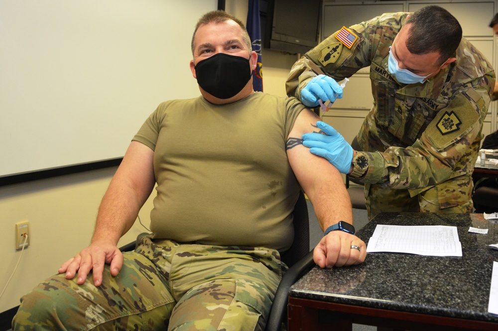 Pa. National Guard senior leaders receive COVID-19 vaccine