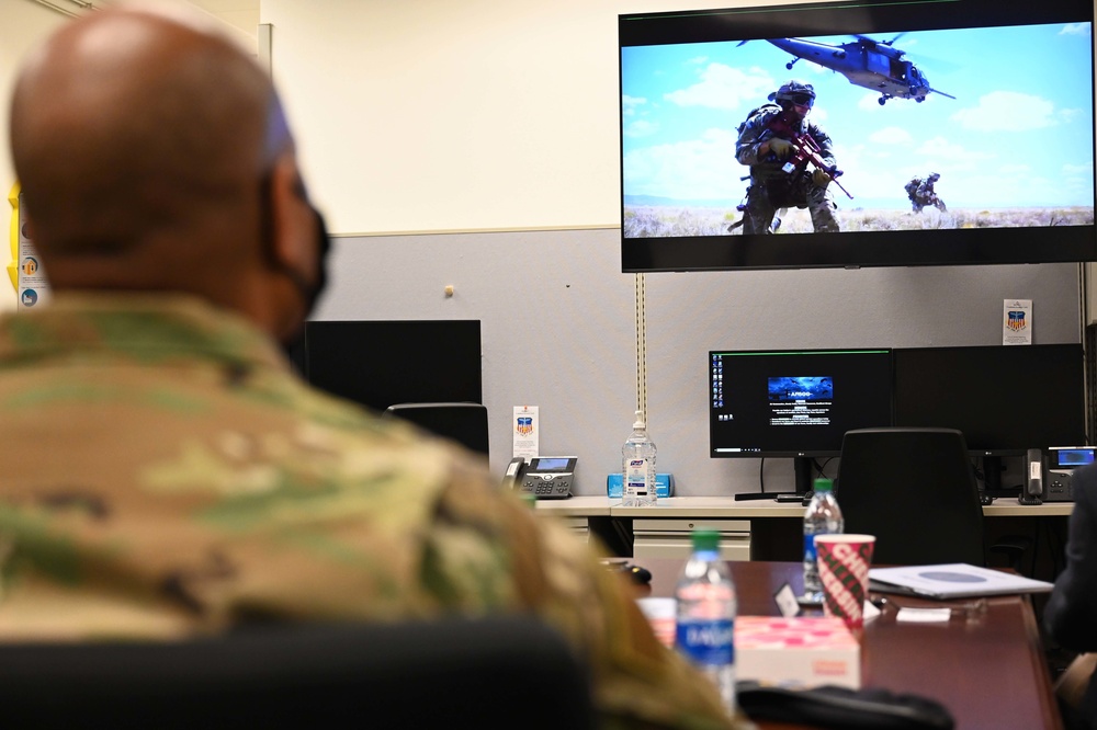 Director of Security Forces and deputy chief of staff for logistics, engineering, force protection visits AFSOC