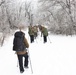 Fort McCoy CWOC class 21-02 students train using snowshoes, ahkio sleds