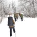 Fort McCoy CWOC class 21-02 students train using snowshoes, ahkio sleds