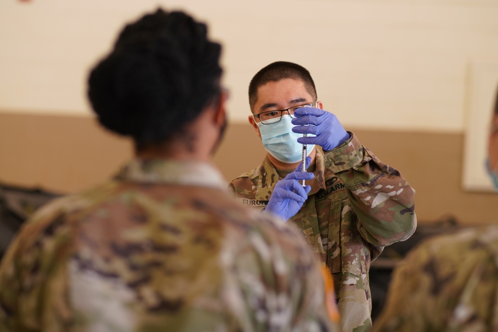 The Hawaii National Guard continues vaccination of Soldiers and Airmen on outer Islands