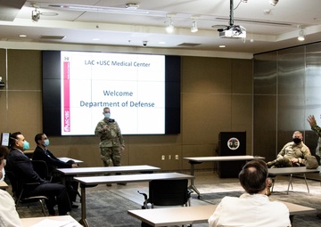 Task Force 51, Task Force 46, and JFLCC leadership visit LAC+USC