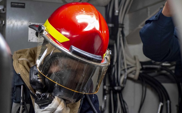 USS Curtis Wilbur Damage Control Exercise