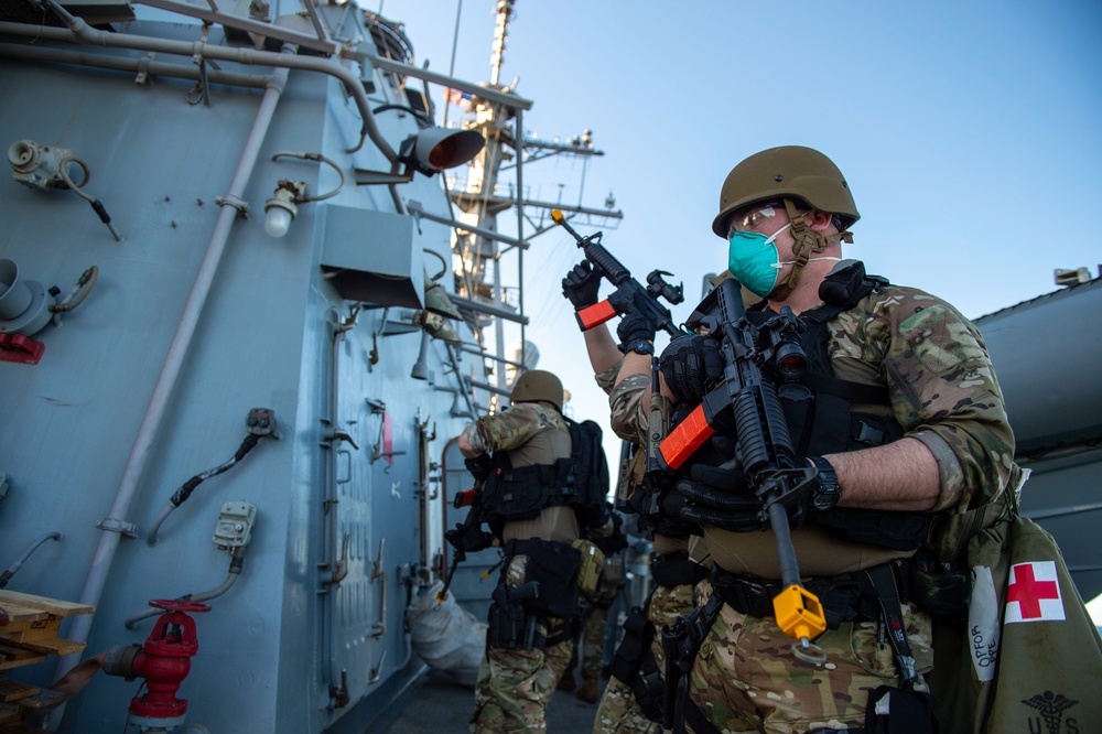 USS John Paul Jones Visit, Board, Search and Seizure Drill