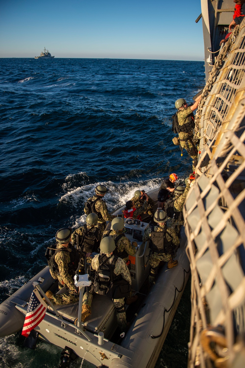 USS John Paul Jones Visit, Board, Search and Seizure Drill