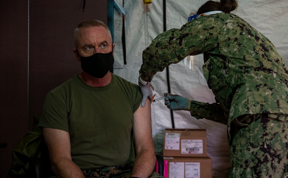 Leaders across Okinawa receive the COVID-19 vaccine
