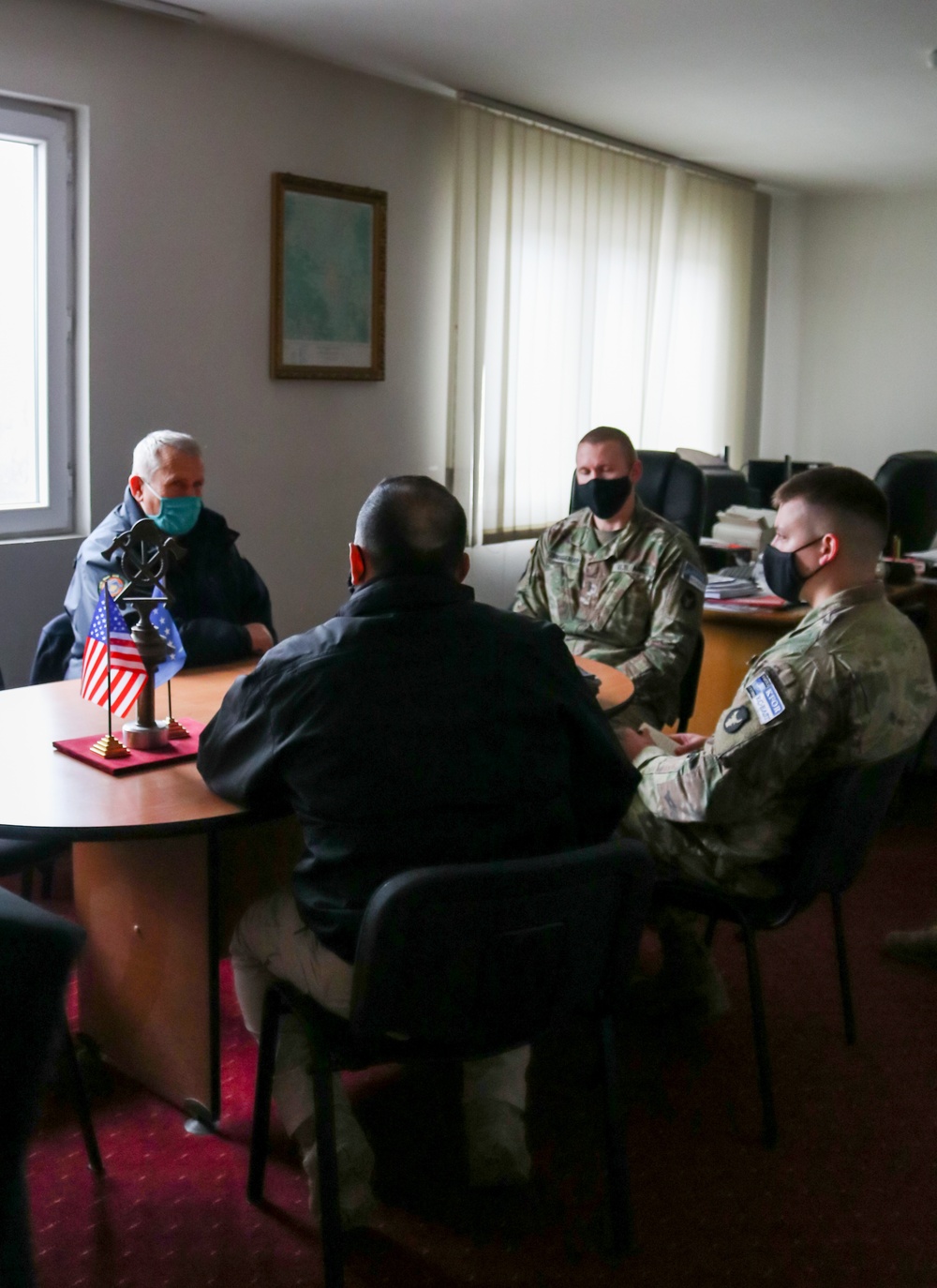 KFOR Soldiers meet with local fire department