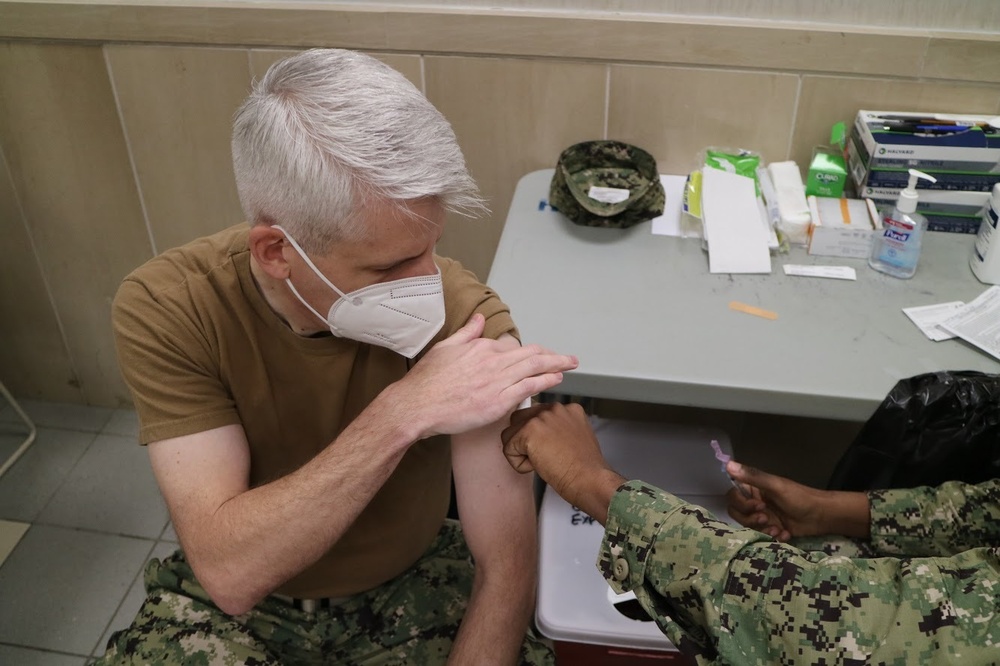 NSA Naples Receives COVID-19 Vaccine