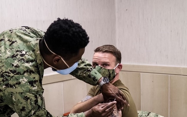 NSA Naples Personnel Receive COVID-19 Vaccine