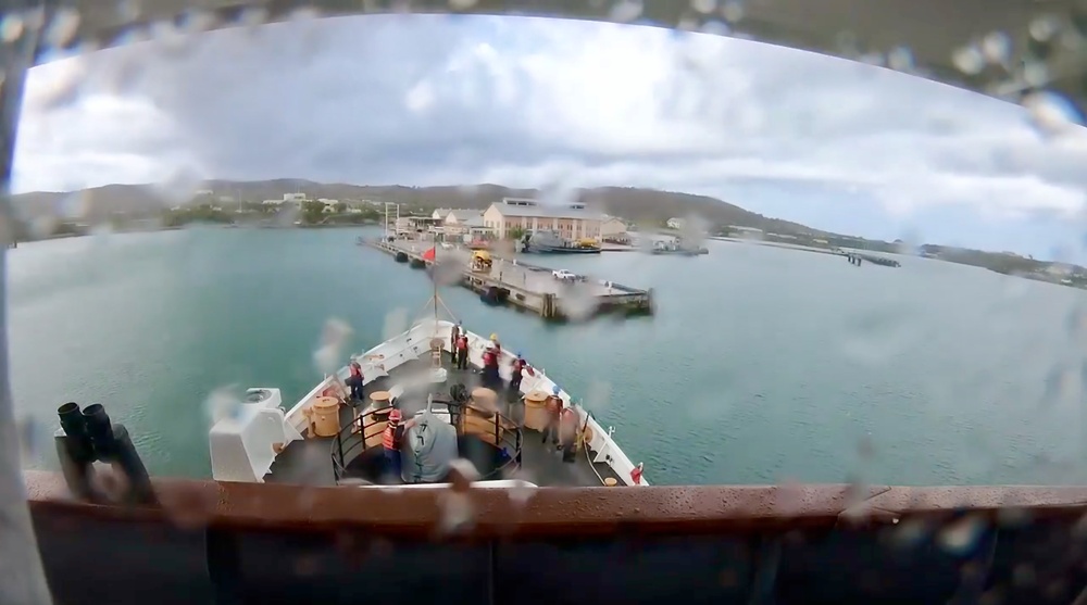 USCGC Resolute mooring operations