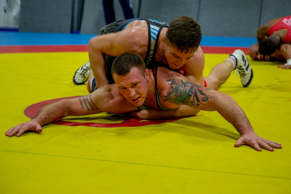 All-Marine Wrestling Team prepares for Olympic Trials