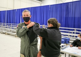 NETC Leadership Receives COVID-19 Vaccine