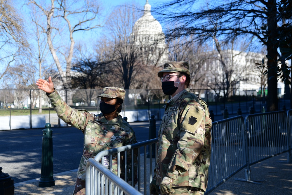 U.S. Army Brig. Gen. Birckhead Visits Guardsmen in Washington, D.C.