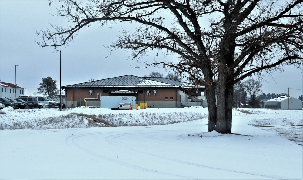 Rime ice forms at Fort McCoy in early January 2021