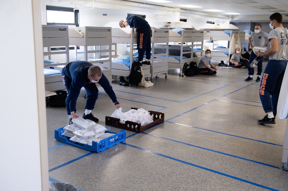 Temporary Food Delivery to Recruits at Coast Guard Training Center Cape May, New Jersey