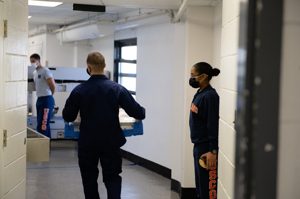 Temporary Food Delivery to Recruits at Coast Guard Training Center Cape May, New Jersey