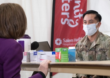 Oregon Guard assists with Marion County COVID-19 vaccine distribution