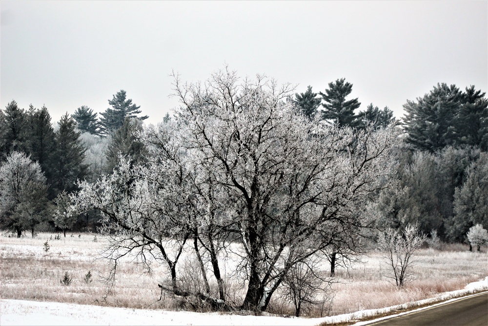 Wintry scenes at Fort McCoy in early January 2021