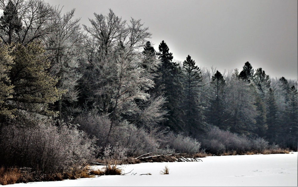 Wintry scenes at Fort McCoy in early January 2021