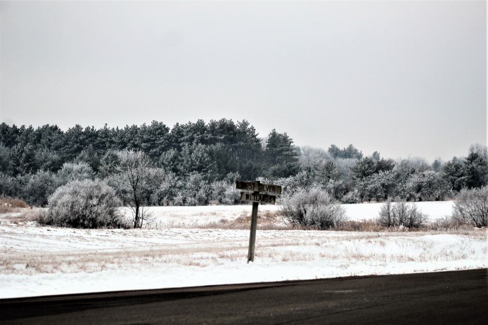 Wintry scenes at Fort McCoy in early January 2021