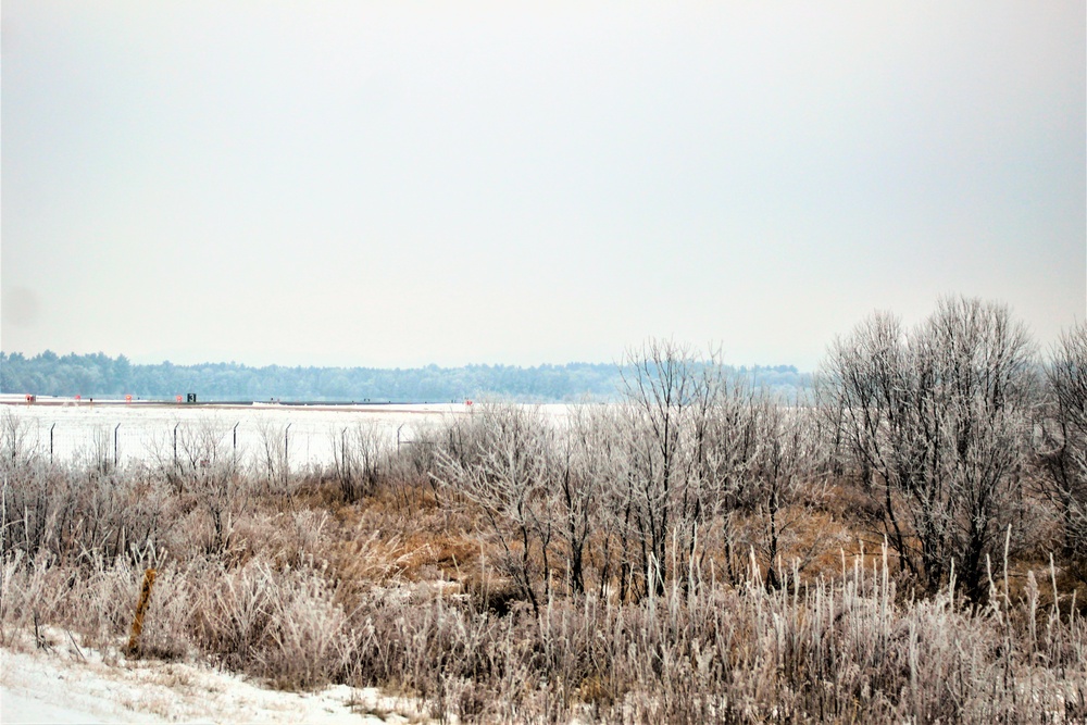 Wintry scenes at Fort McCoy in early January 2021