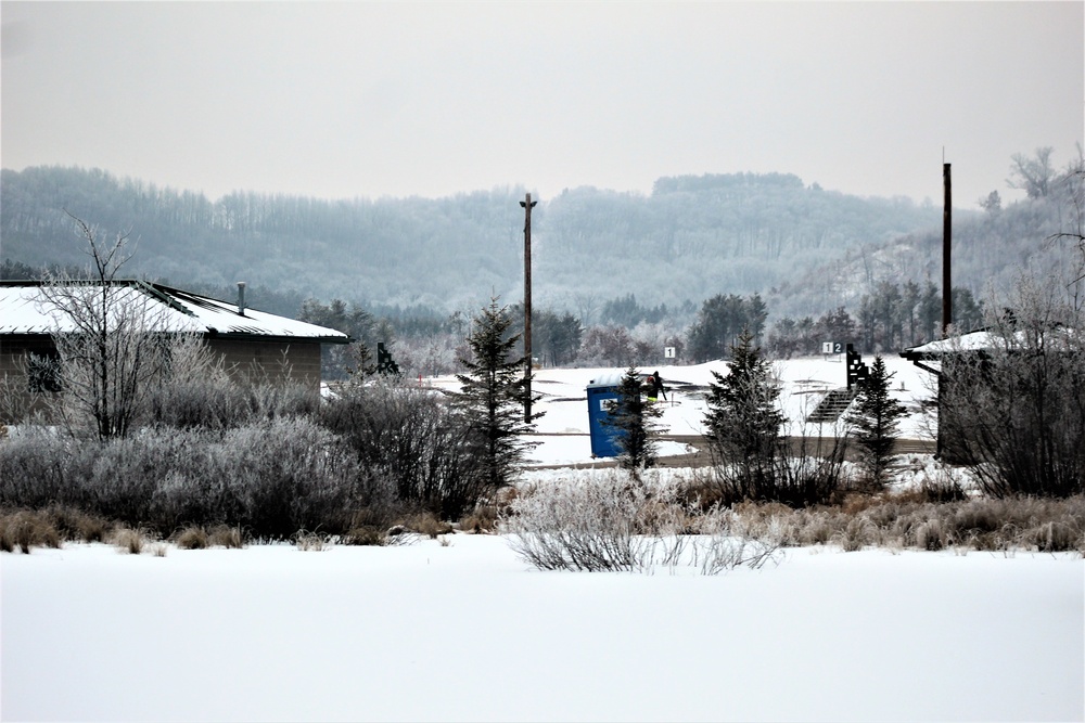 Wintry scenes at Fort McCoy in early January 2021
