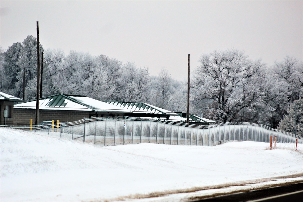 Wintry scenes at Fort McCoy in early January 2021